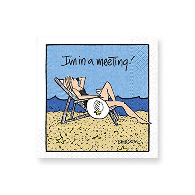 Design Design Meeting Cocktail Napkins, 5", Multicolor